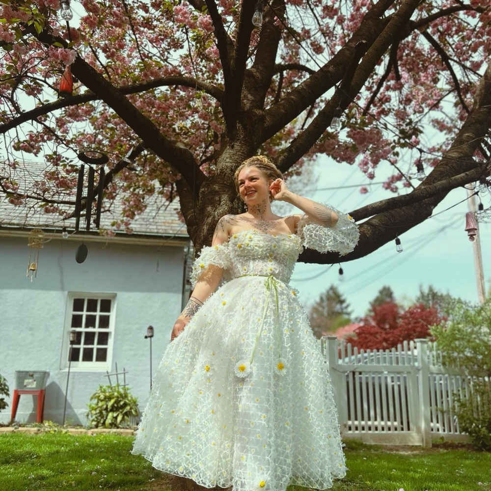 Teuta Matoshi Daisy Lattice Dress - Picture 2 of 6